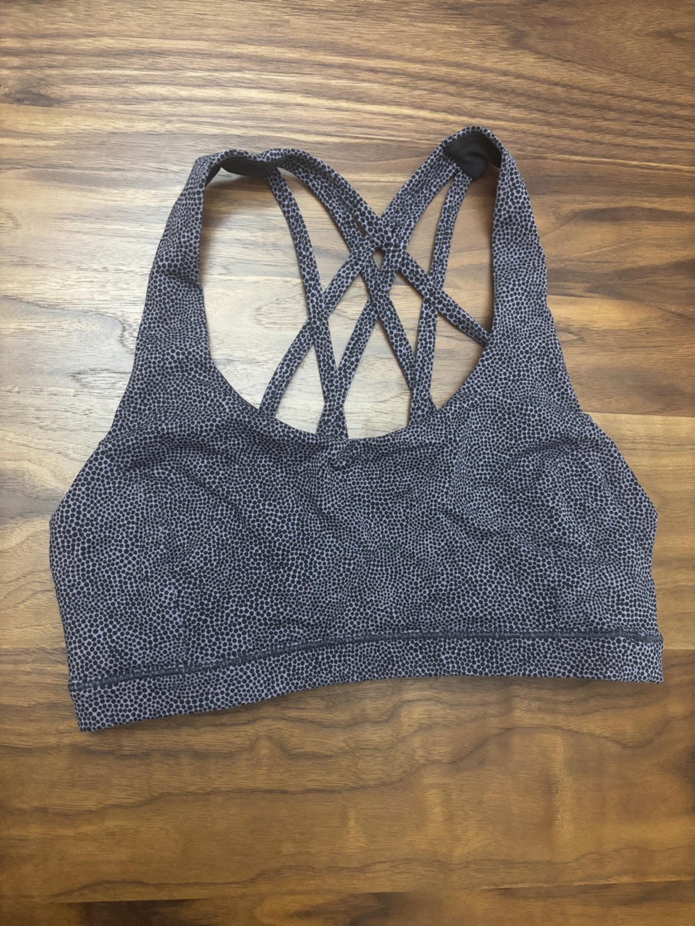 Lululemon Free to Be Serene Purple Dot Sports Bra
